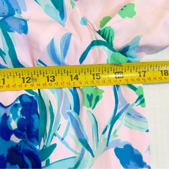 Lilly Pulitzer Rory Dress Pink Tropics Sweet Pea Size 8 Halter Style Pockets - Picture 10 of 12